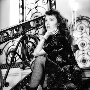 Melissa Auf Der Maur "Melancholy on the stairs"